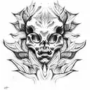 Hell tattoo design idea