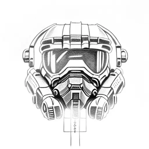 Master Chief 117 tattoo design idea