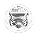 master Chief Helmet  tattoo design idea