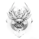 strenght and endurance tattoo design idea