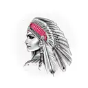 indian arrow tattoo design idea