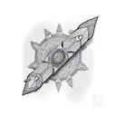 indian arrow tattoo design idea