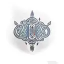 indian arrow tattoo design idea