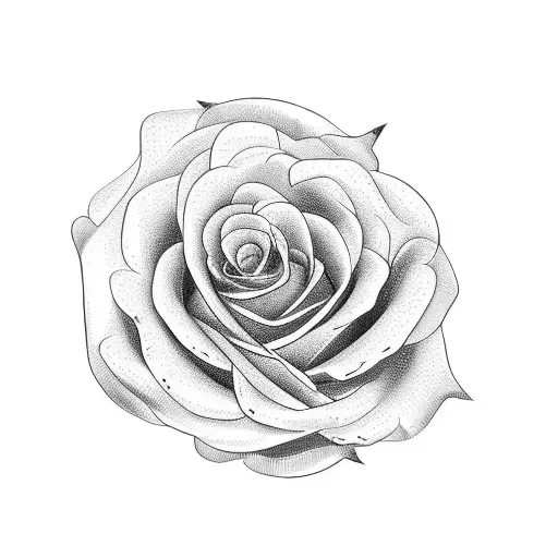 roses and pearl necklace  tattoo design idea