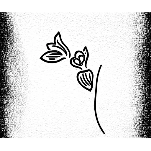 orquidea tattoo design idea