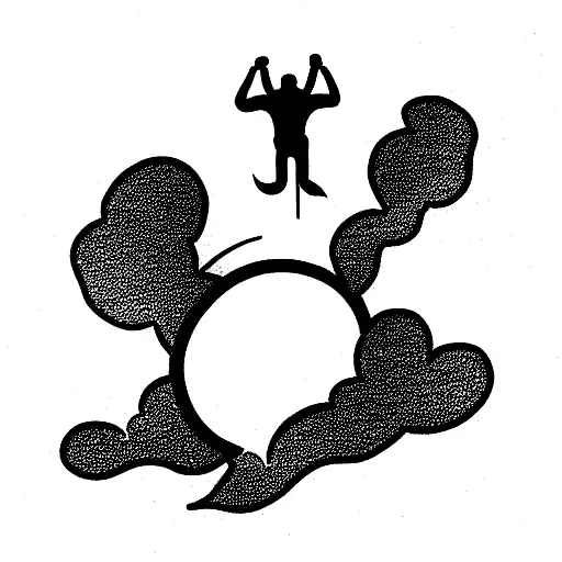 skydiver tattoo design idea