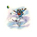 skydiver tattoo design idea