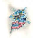 skydiver tattoo design idea