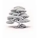 bonsai tree tattoo design idea