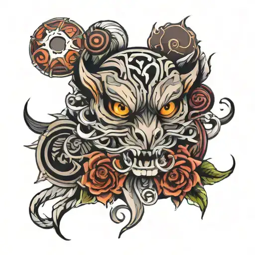 555 tattoo design idea