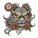 555 tattoo design idea