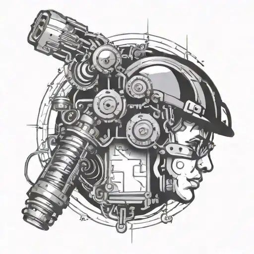 electrical engineer themed tattoo tattoo design idea