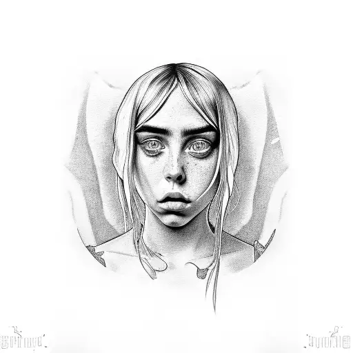 Billie eilish tattoo design idea