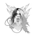 Billie eilish tattoo design idea