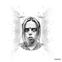 Billie eilish tattoo design idea