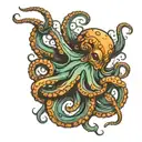 octopus tattoo design idea
