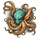 octopus tattoo design idea