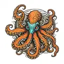 octopus tattoo design idea