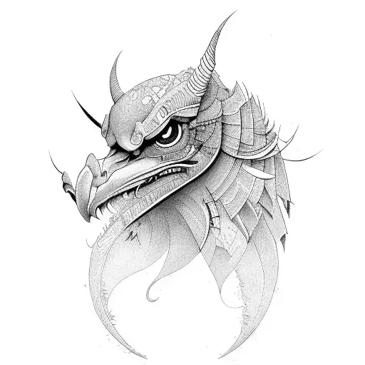 Griffin tattoo design idea