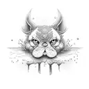 dock, happy tattoo design idea