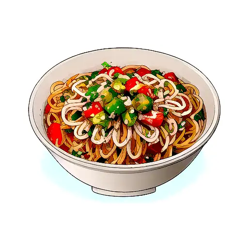 plato de spaghettis con salsa y que con el vapor del calor se forme la palabra "Mom" tattoo design idea