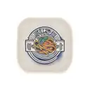 plato de spaghettis con salsa y que con el vapor del calor se forme la palabra "Mom" tattoo design idea