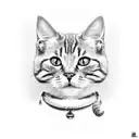 karma is a cat  tattoo design idea