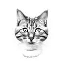 karma is a cat  tattoo design idea