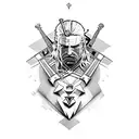 witcher  tattoo design idea