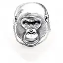 Gorilla tattoo design idea