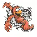 elmo tattoo design idea