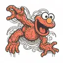 elmo tattoo design idea