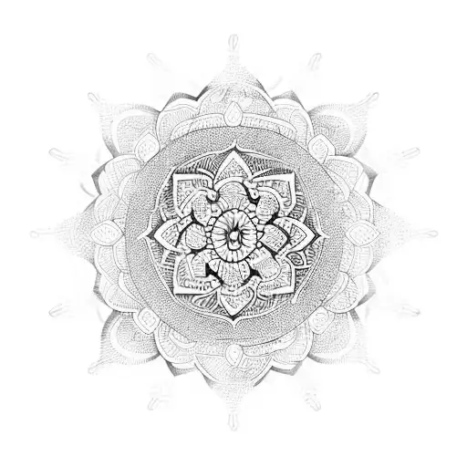 Mandala tattoo design idea