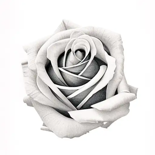 a  red rose with the name Marsha in it tattoo design idea