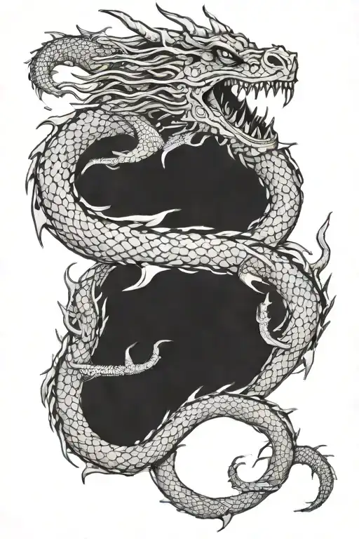 Dragon tattoo memento mori memento vive tattoo design idea