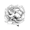 Cherry Blossom, Peony, Marigold tattoo design idea