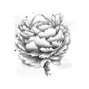 Cherry Blossom, Peony, Marigold tattoo design idea