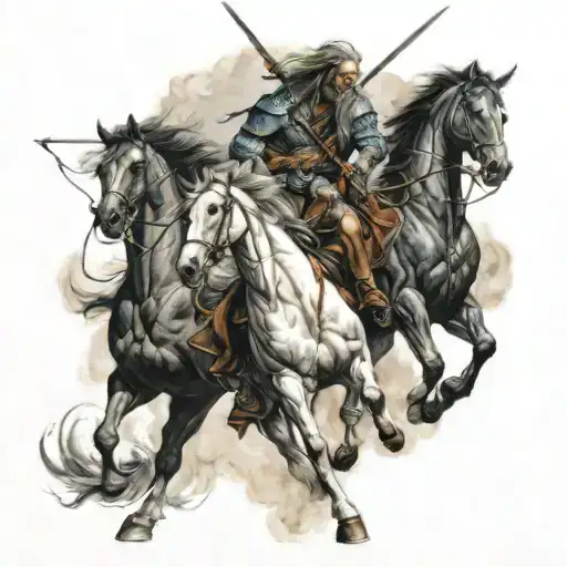four horsemen of the apocalypse  tattoo design idea