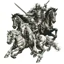 four horsemen of the apocalypse  tattoo design idea