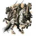 four horsemen of the apocalypse  tattoo design idea