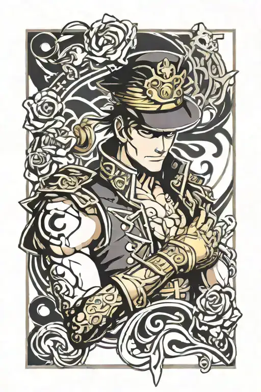 Kujo Jotaro tattoo design idea