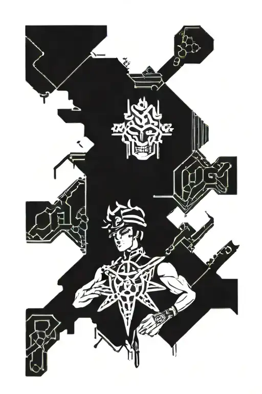 Kujo Jotaro tattoo design idea
