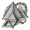pyramid tattoo design tattoo design idea