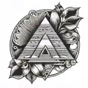 pyramid tattoo design tattoo design idea