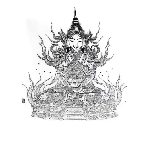 Mammoth on Thailand tattoo design idea