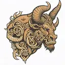 Minotaur tattoo design idea