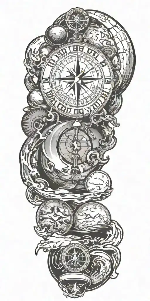 endurance South Pole expedition tattoo design idea