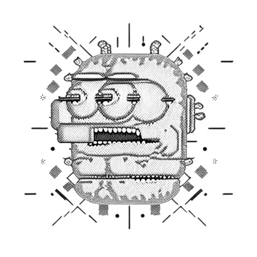 pickle Rick in a doctor costume  tattoo design idea