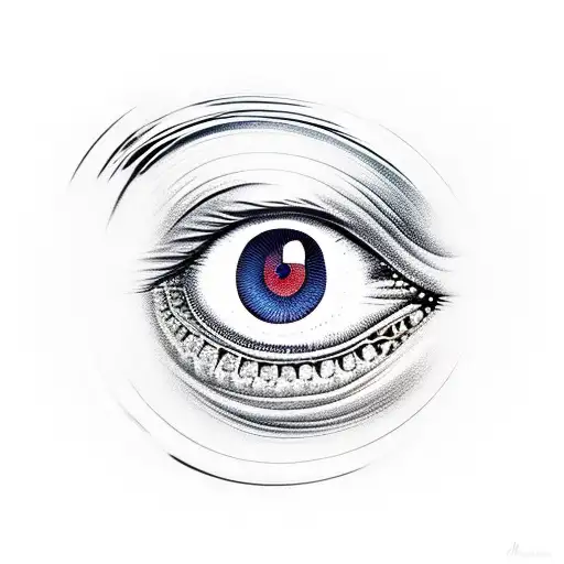 snake eye, human eye, snake pattern tattoo design idea