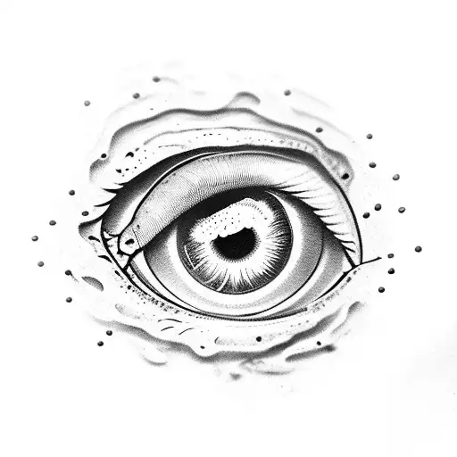 snake eye human eye  tattoo design idea